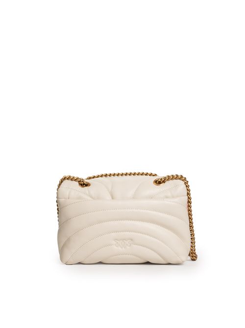 Borsa a tracolla piccola Love Bag Puff Butterfly in nappa Bianco PINKO | 100039 A1EXZ14Q